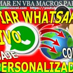 Enviar mensaje masivo personalizado whatsapp